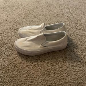 White Slip on Vans